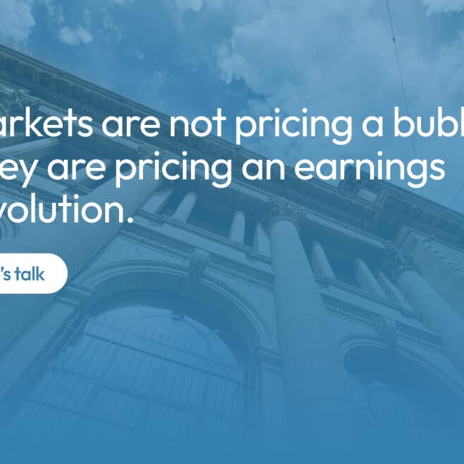 Markets are not pricing a bubble but an earnings revolution driven by strong corporate profit growth and AI-related investment.