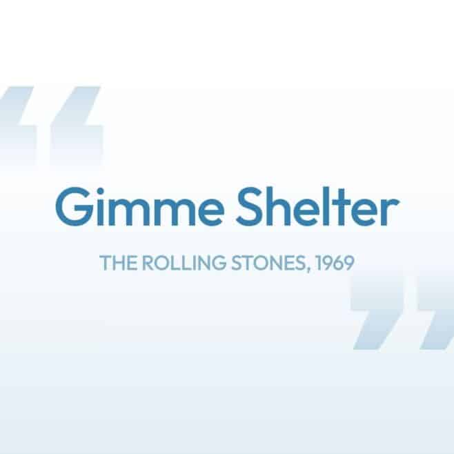 Cover image of NS Partners' September 2026 Market Outlook featuring "Gimme Shelter" by The Rolling Stones and commentary on market concentration, rising bond yields and investors' search for safe havens.
