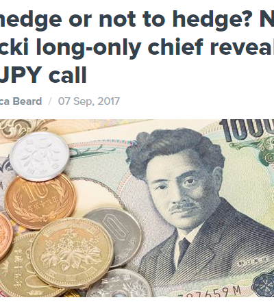 To hedge or not to hedge? Notz Stucki long-only chief reveals his JPY call